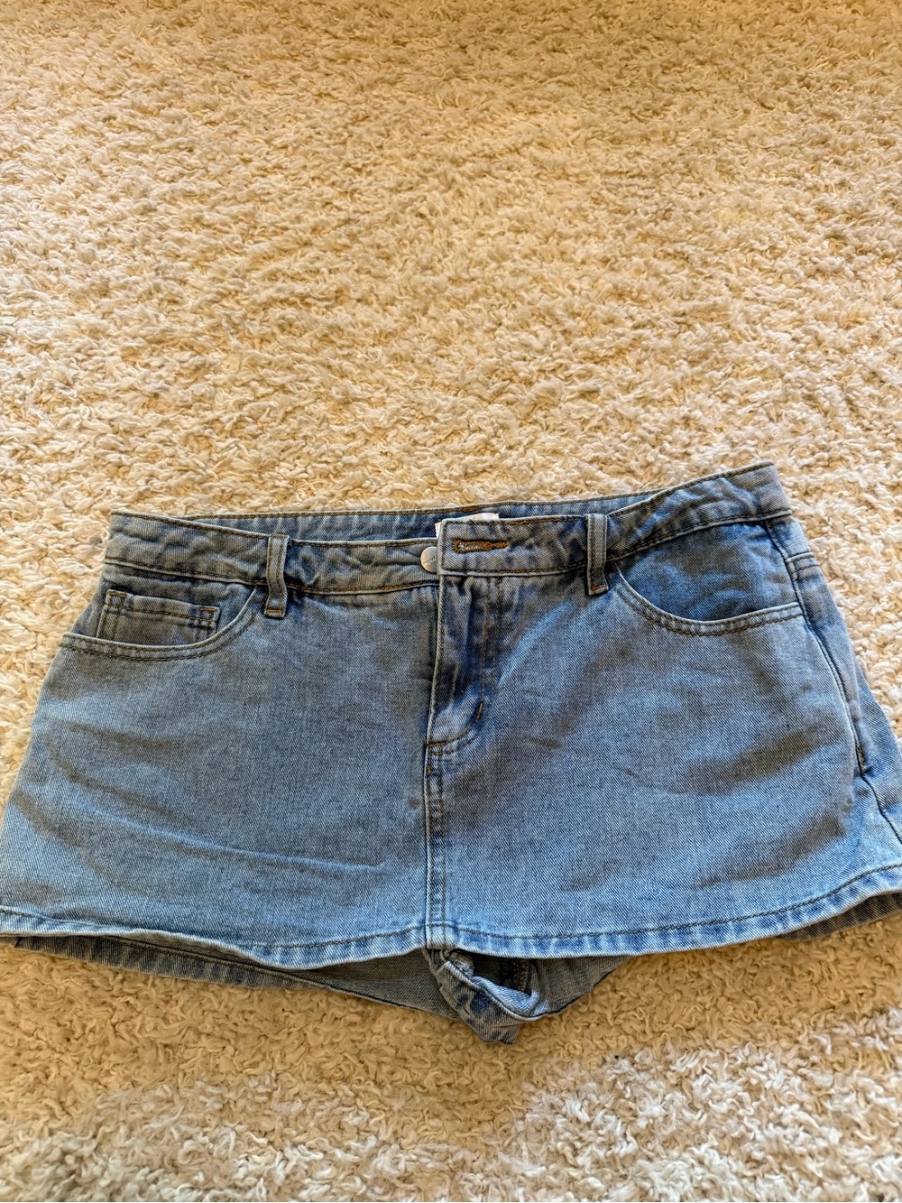 Denim Women's skort - Light Blue
